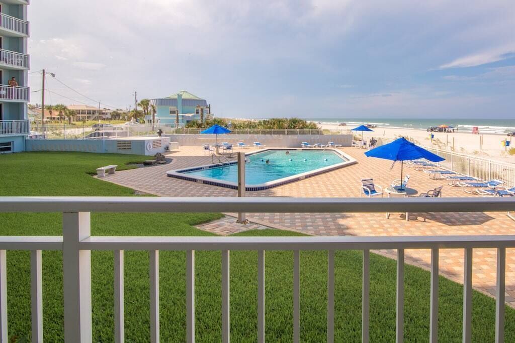 Oceanfront Condo just steps from the Beach!