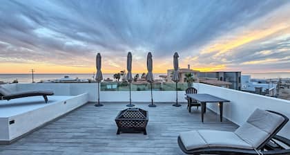 6 bd/6ba Las Conchas Rocky Point Mexico -Steps to OCEAN w/JACUZZI