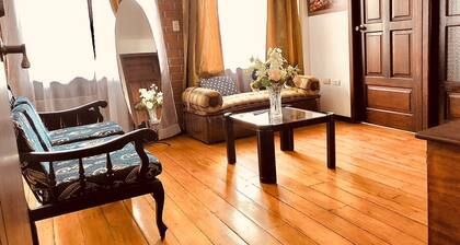 Warm and cozy apartment for up to four people.