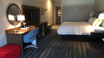 Room, 1 King Bed with Sofa bed, Refrigerator & Microwave | Premium bedding, pillowtop beds, in-room safe, laptop workspace