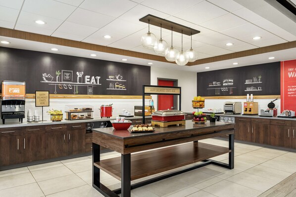 Free daily buffet breakfast