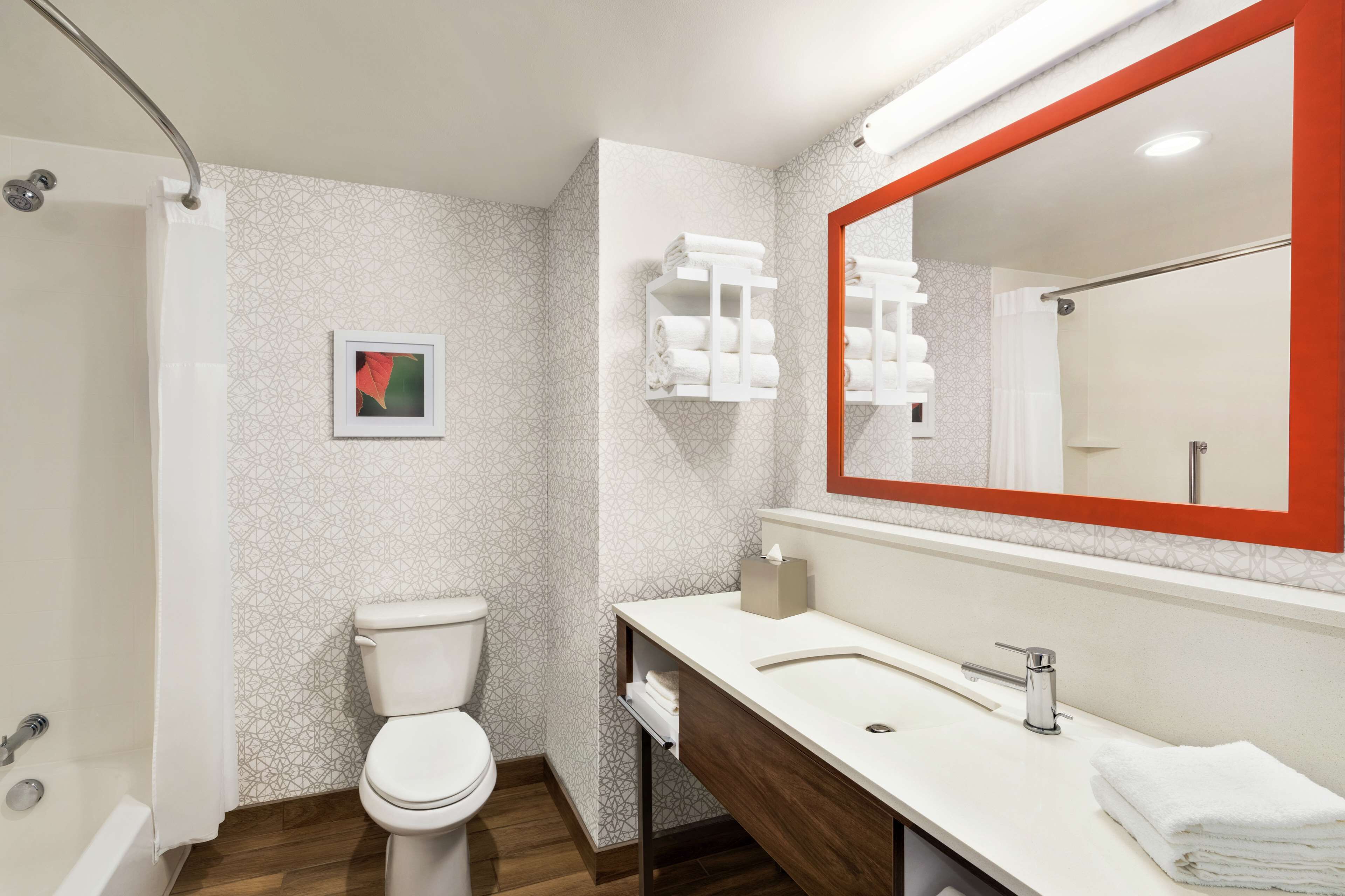 room, 2 queen beds, refrigerator | bathroom | combined shower/bathtub, free toiletries, towels