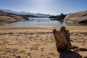 Na praia