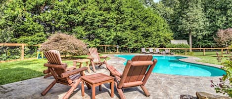 A heated pool