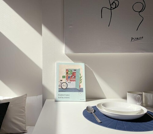 客室内のダイニングエリア