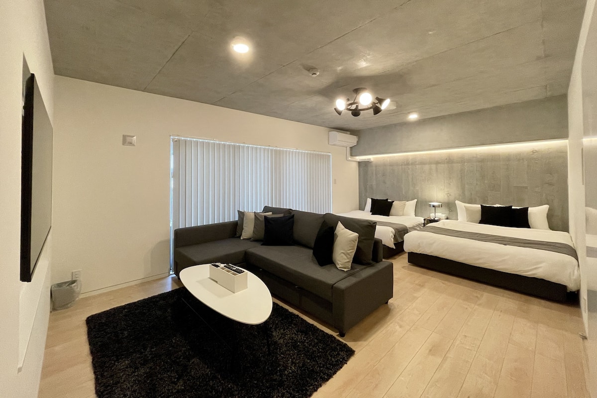 Premium appartement, niet-roken (bHotel Nekoyard 1001) | 1 slaapkamer, een strijkplank/strijkijzer, babybedden, gratis wifi