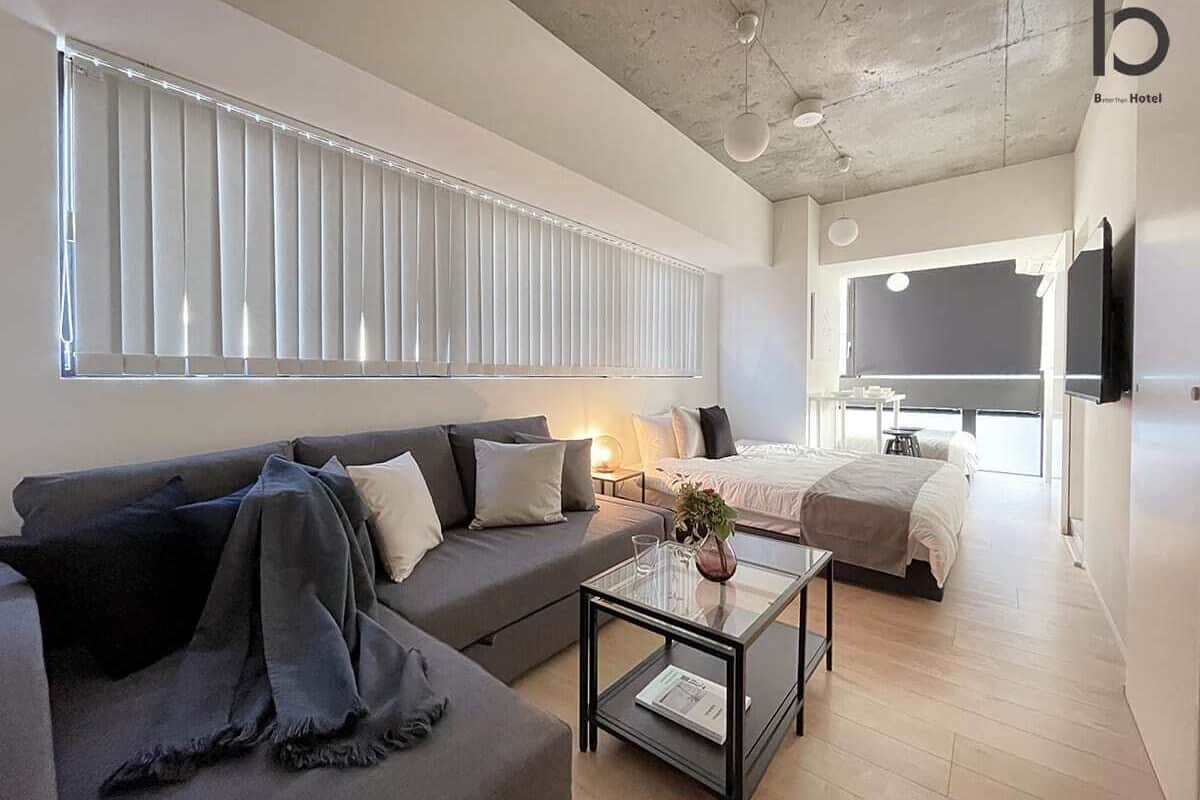 Deluxe appartement, 1 slaapkamer, niet-roken, uitzicht op stad (bHotel Nekoyard 501) | 1 slaapkamer, een strijkplank/strijkijzer, babybedden, gratis wifi