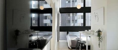 bHotel Nekoyard 402, Deluxe Condo, 1 Bedroom, Non Smoking, City View | Iron/ironing board, cots/infant beds, free WiFi