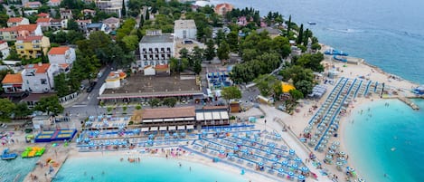 Vlak bij het strand