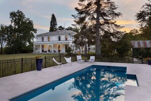 A heated pool
