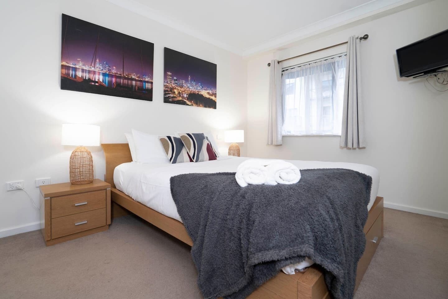 1 bedroom, iron/ironing board, travel crib, free WiFi