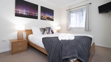 1 bedroom, iron/ironing board, travel crib, free WiFi