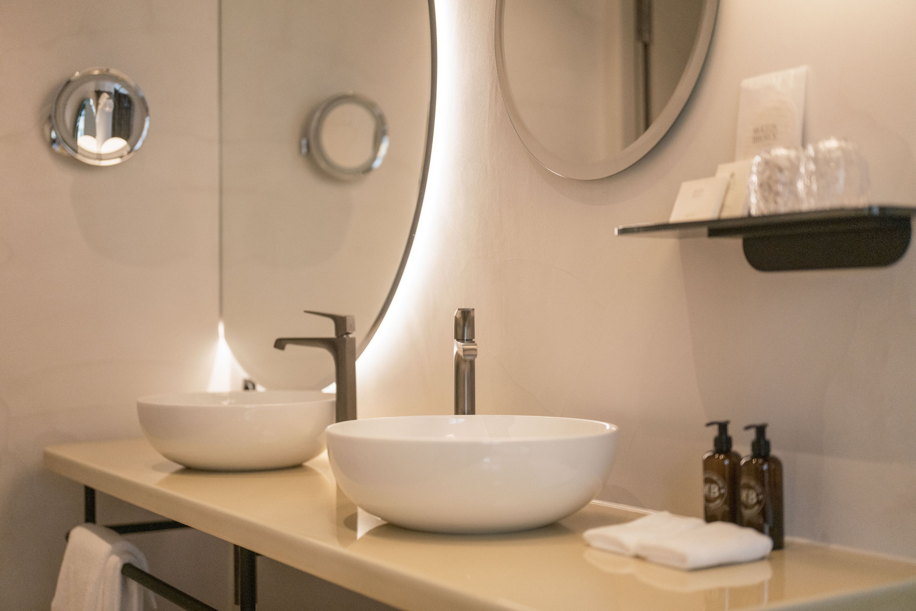 free toiletries, hair dryer, bathrobes, slippers