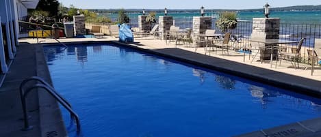 Una piscina riscaldata