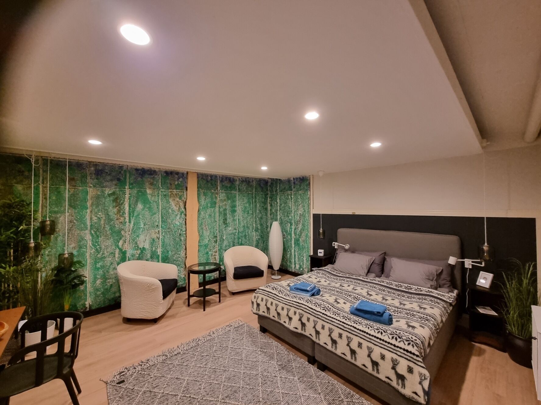 Apartament | 1 dormitori, planxa i posts de planxar, wifi gratuïta i roba de llit 