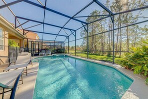 Una piscina riscaldata