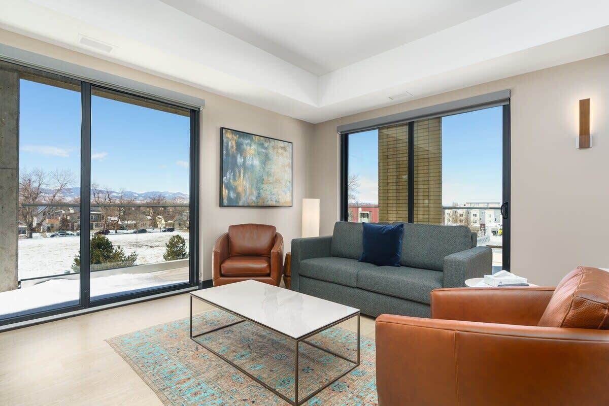 Sleek & Modern Flat w/Views & Private Balcony!