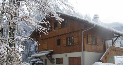 Beautiful chalet, large private garden, 5 minutes walk to ski lifts and lac bleu
