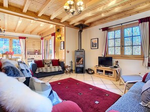 Fernseher, Kamin, Bücher