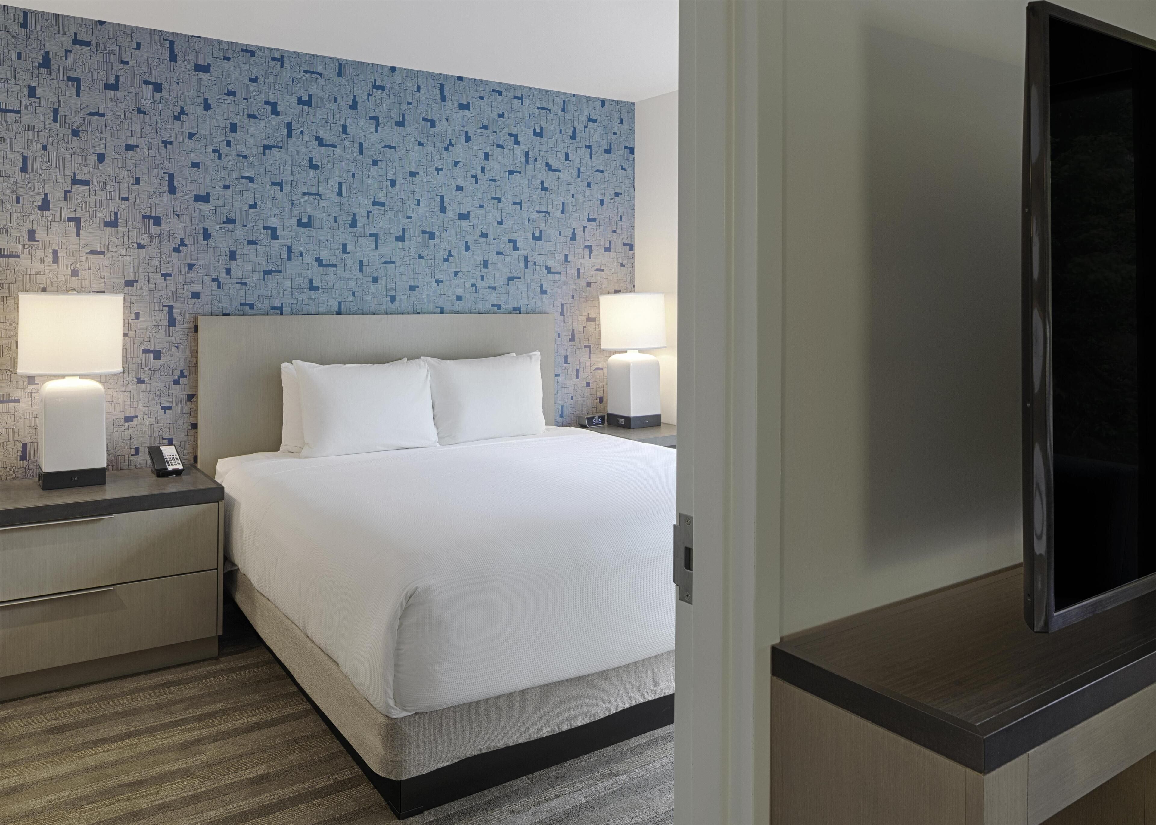 In-room safe, desk, laptop workspace, blackout drapes