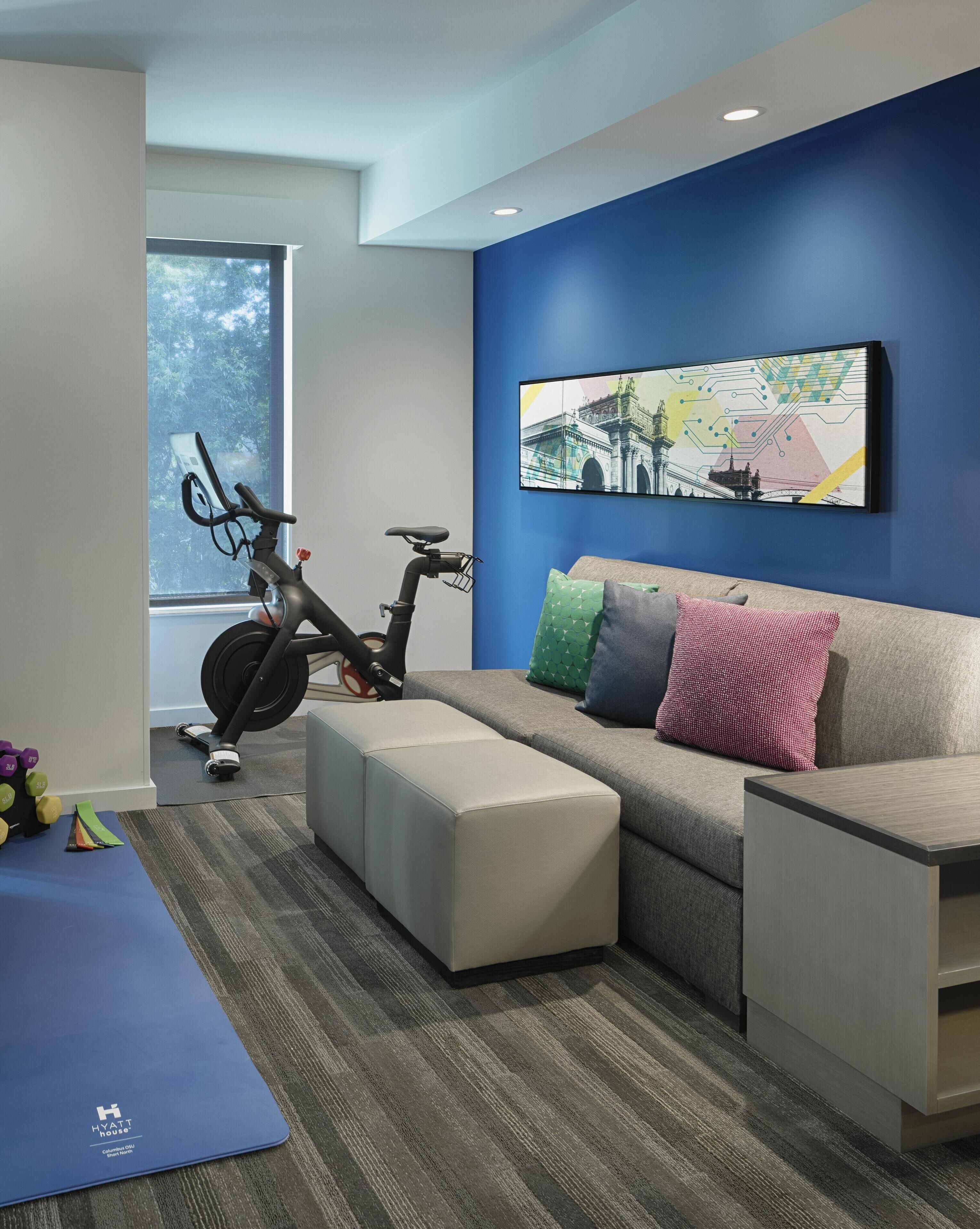 Studio Suite, 1 King Bed with Sofa bed (Bike Fitness Room) | In-room safe, desk, laptop workspace, blackout drapes
