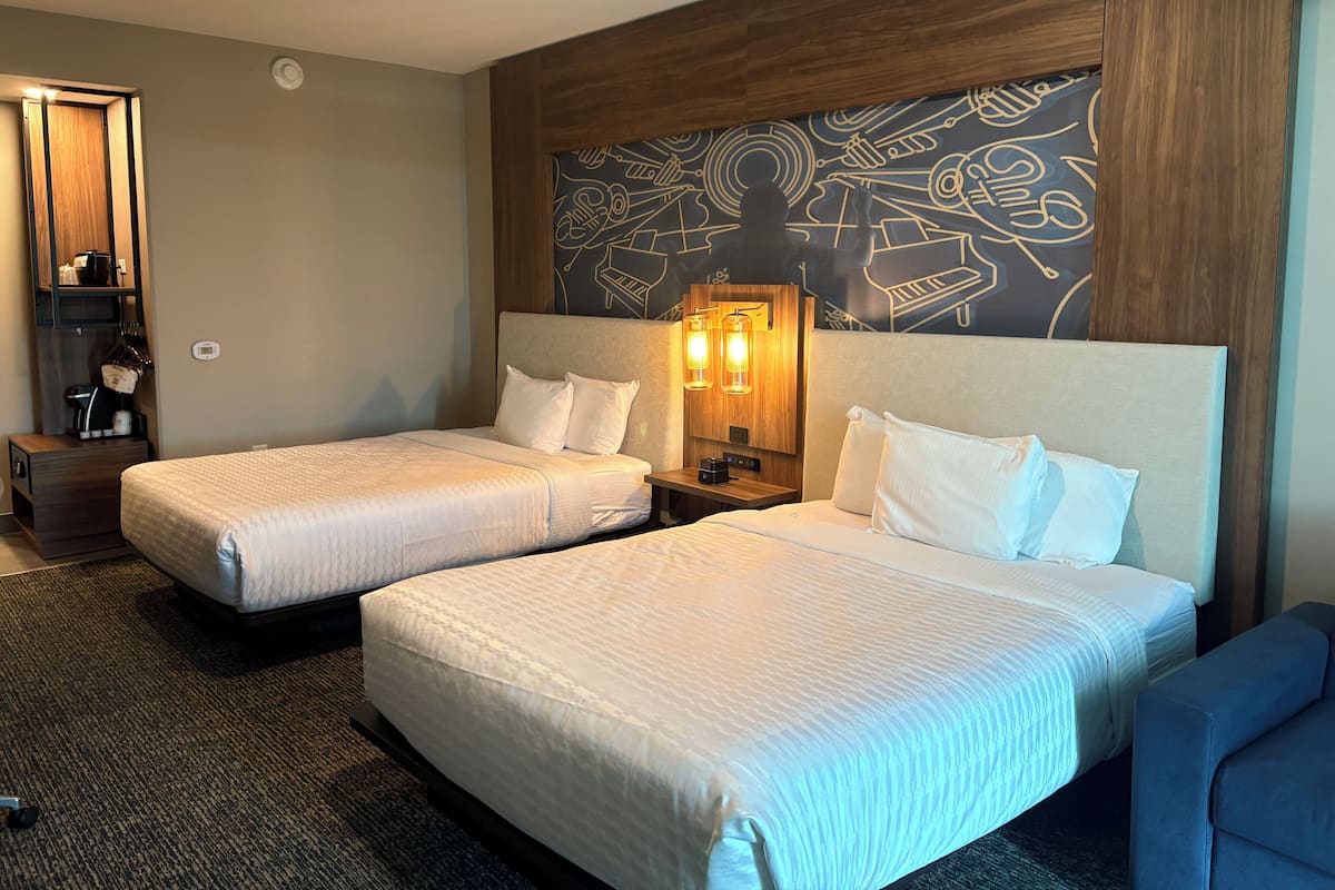 Room, 2 Queen Beds, Accessible, Non Smoking (Tub w/ Grab Bars) | Premium bedding, in-room safe, individually furnished, desk