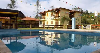 Site with chalets and wet bar