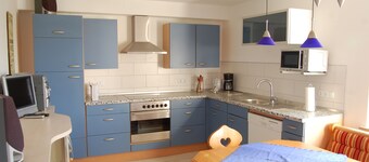 Wohnung mit Kamin Terrasse und Grill in der Nähe von Nürnberg