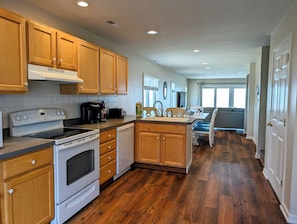 Fridge, microwave, stovetop, dishwasher - Oceanfront 4BR Duplex in Bethany Beach – Panoramic Views & Private Beach Access (Fenwick Island)