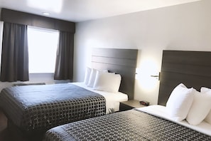 Desk, blackout drapes, iron/ironing board, free WiFi