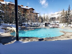 Outdoor pool, a heated pool - Ski-in / Ski-out best Solitude Resort Village Location (Cottonwood Heights)
