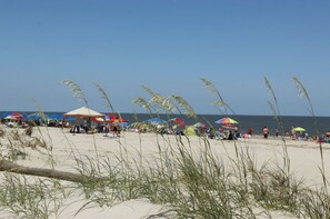 Beach nearby, sun-loungers