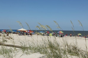 Beach nearby, sun-loungers
