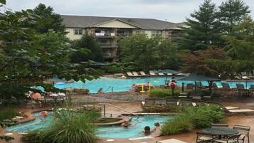 Indoor pool, outdoor pool