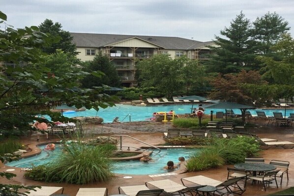 Indoor pool, outdoor pool