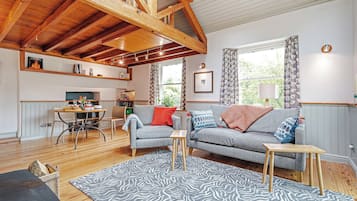 Cottage | Living area | Fireplace, DVD player