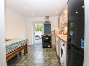 Fridge, microwave, dishwasher, electric kettle
