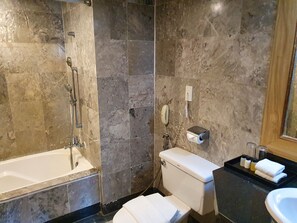 Suite, 2 Bedrooms, Partial Sea View | Bathroom | Free toiletries, hair dryer, bathrobes, towels - Sea Pearl Beach Resort (Patong)