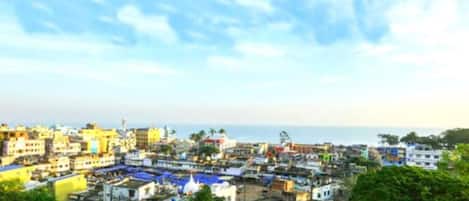 Byutsikt fra overnattingsstedet