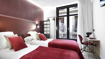 Design Twin kamer (Patty) | 1 slaapkamer, luxe beddengoed, donzen dekbedden, Select Comfort-bedden