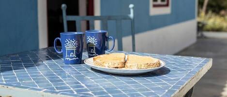 屋外ダイニングエリア