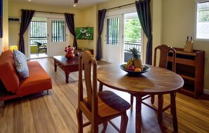 Älytelevisio, kirjoja, työhuone