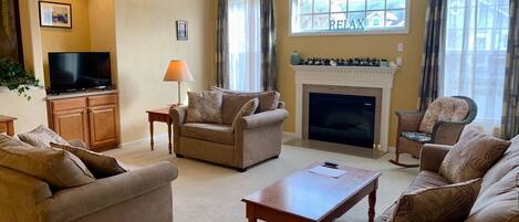 TV, DVD player, stereo, offices