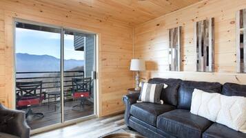 Televisión, chimenea, oficina