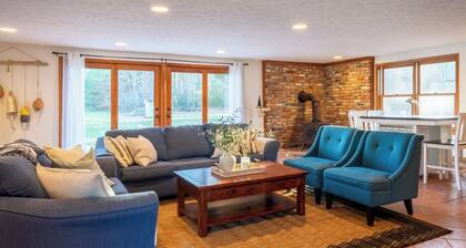 Spacious Waterfront Home secluded on 60 ac with Beach and Boat Ramp