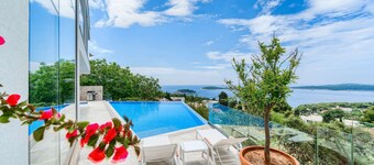 Luxury Villa Royal - modern newly built villa with views of Hvar town, the sea and the islands