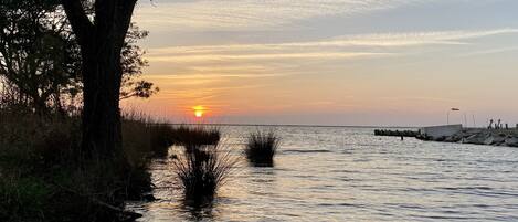 Beach nearby, sun-loungers