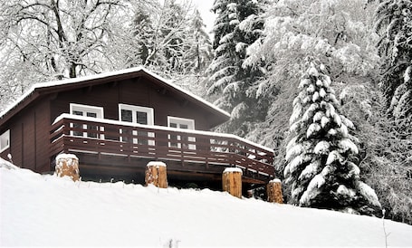 Exterior detail. Chalet Entre lac et Montagne