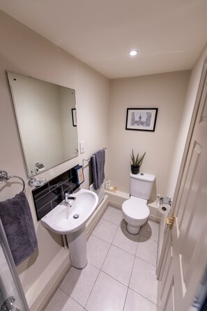 Toallas, jabón, papel de baño 