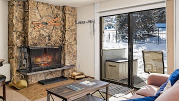 Condo (Lichenhearth 30) | Living area | Fireplace